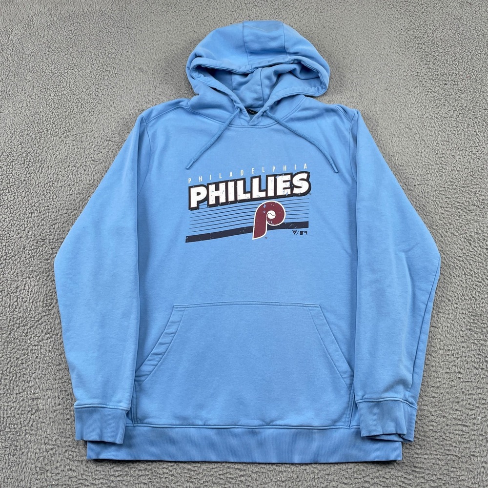 Philadelphia Phillies Cooperstown Collection MLB Levelwear Hoodie Mens 2XL Blue